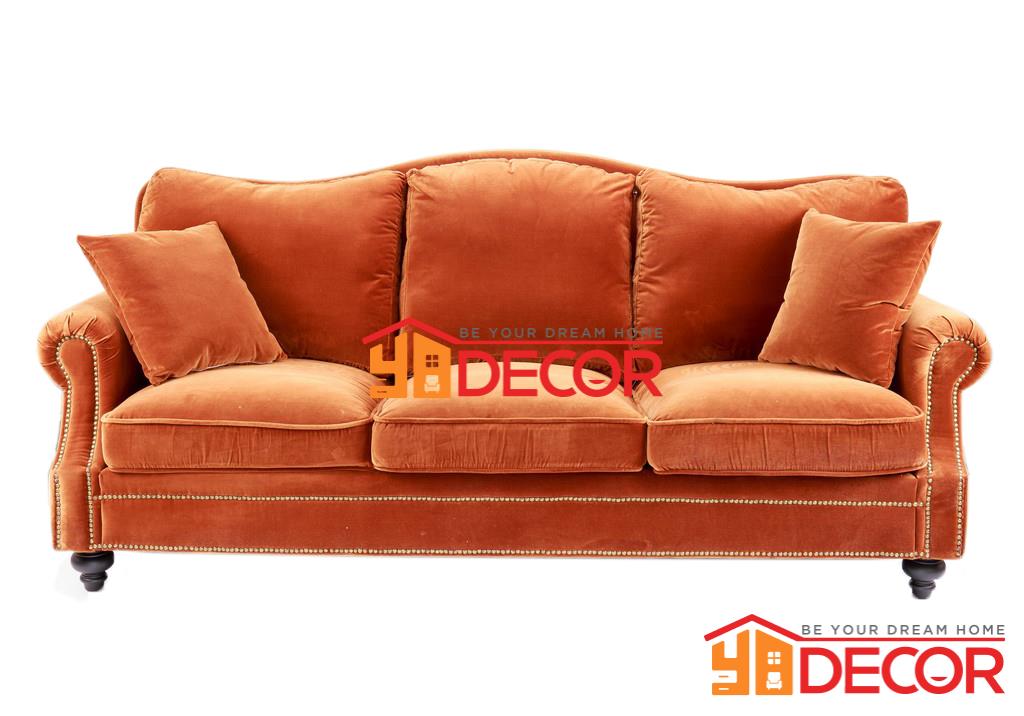 Sofa Olivia 3 chỗ, cam