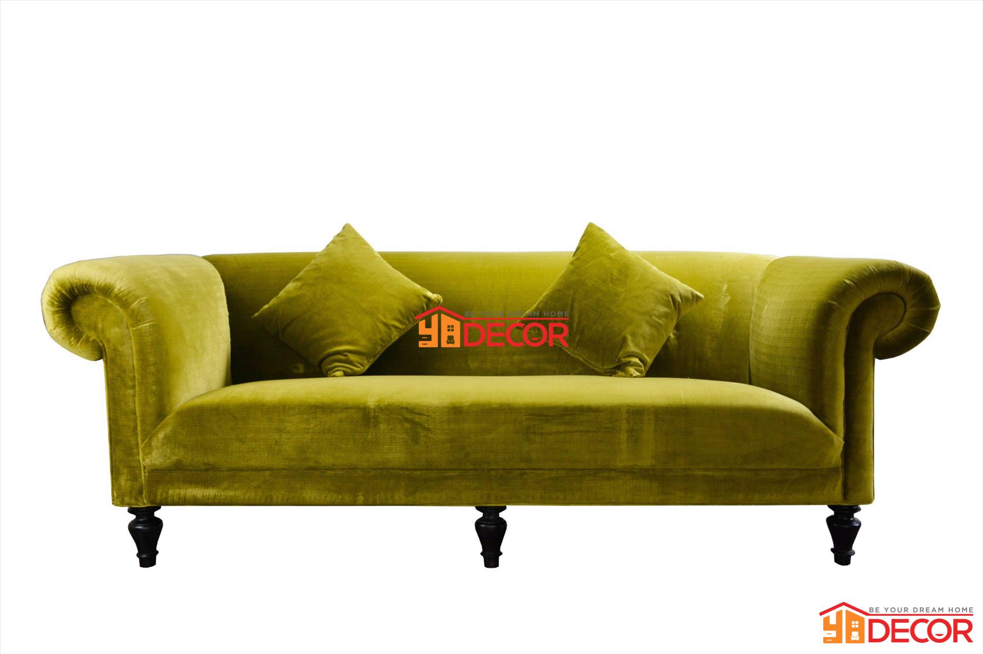 Sofa Jessica 3 chỗ, vàng cỏ úa