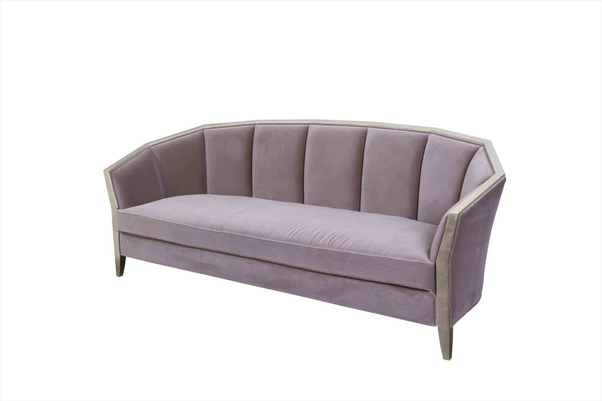 Sofa Ashley 3 chỗ, hồng khoai môn đậm