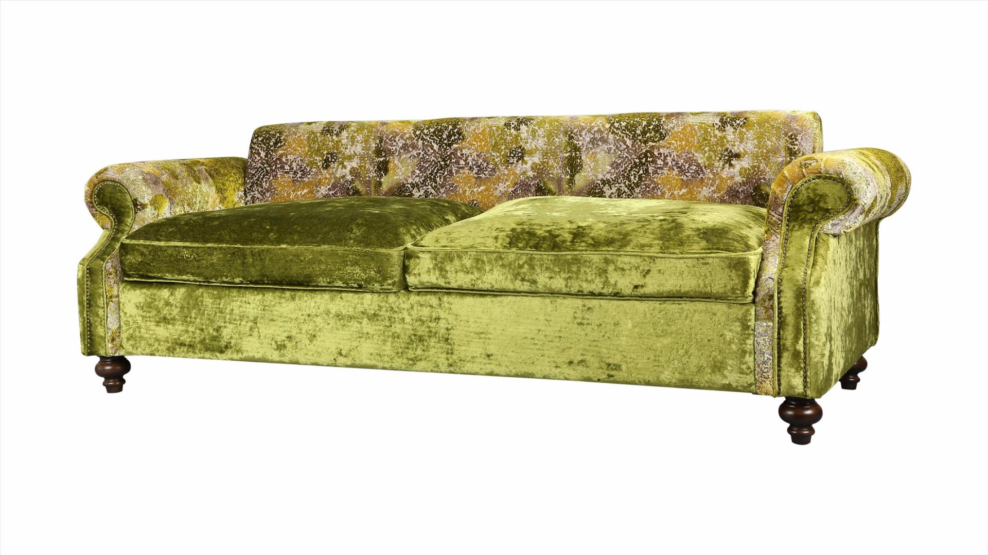 Sofa Adelaide 3 chỗ, xanh rêu