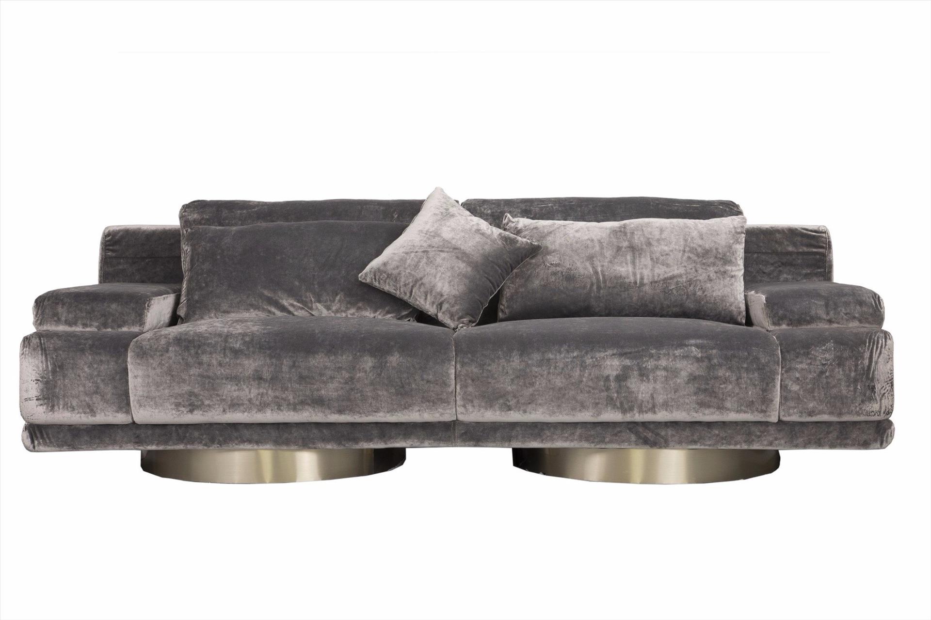 Sofa Carlotta 3 chỗ, xám