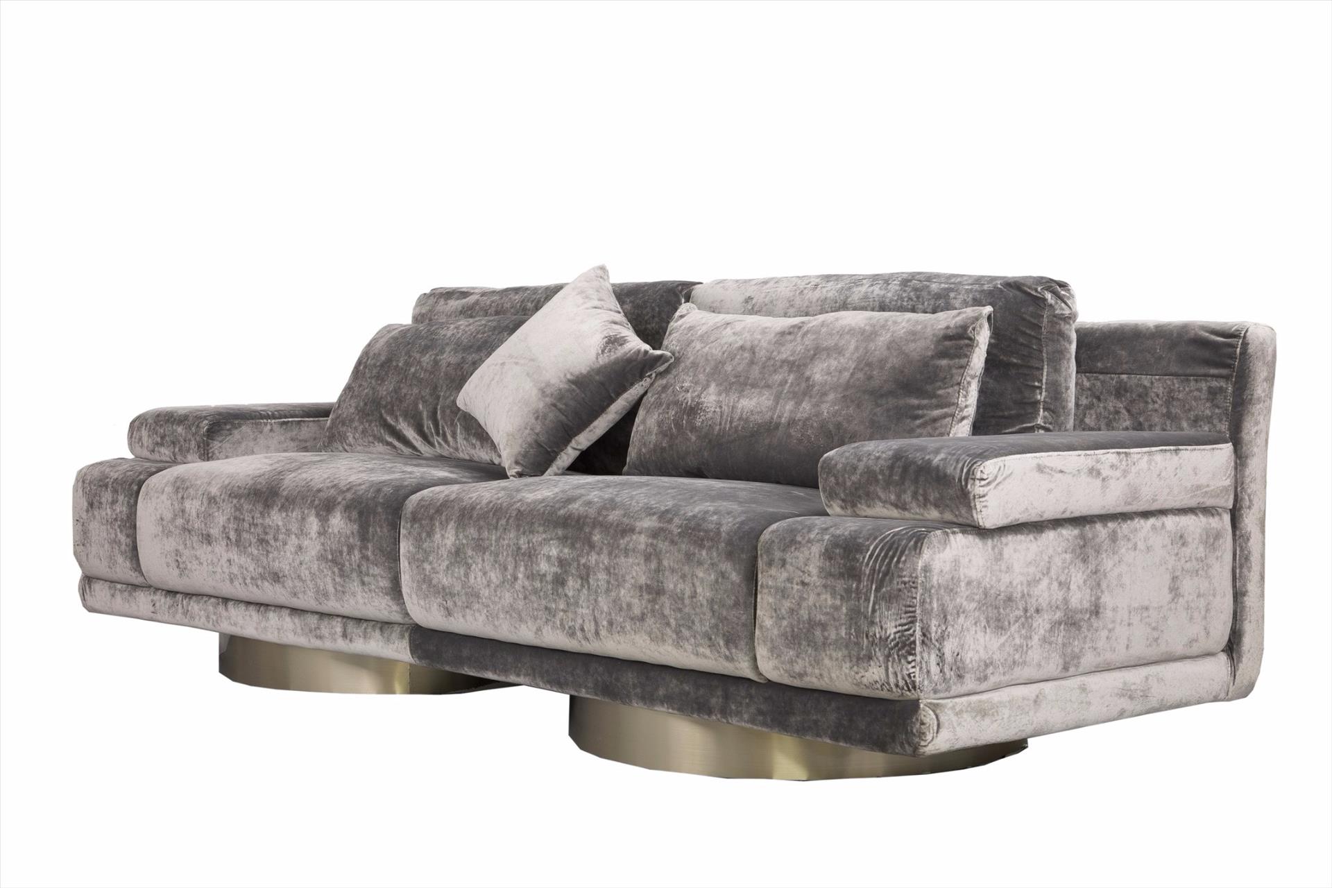 Sofa Carlotta 3 chỗ, xám