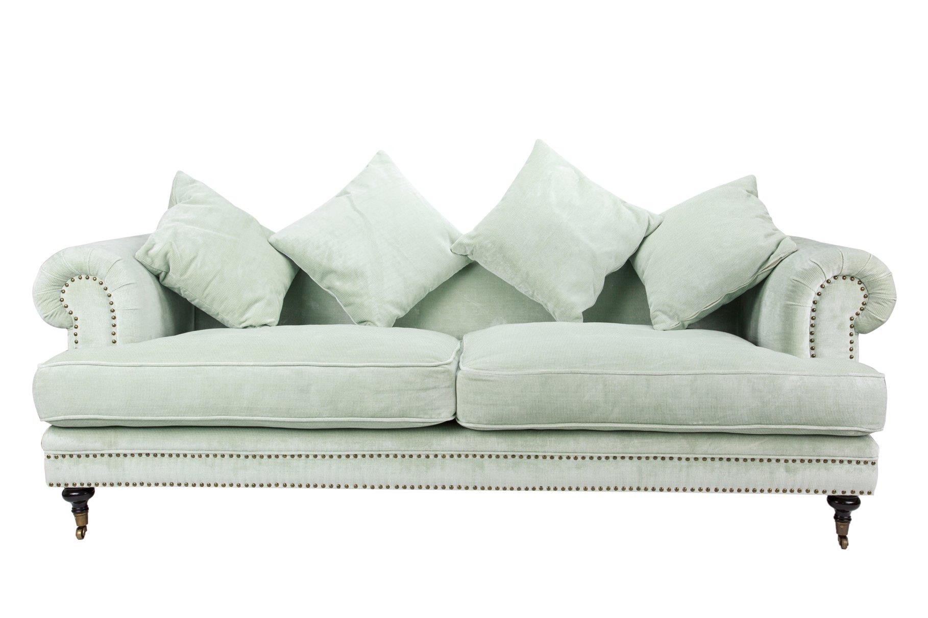 Sofa Claire 3 chỗ, bạc hà