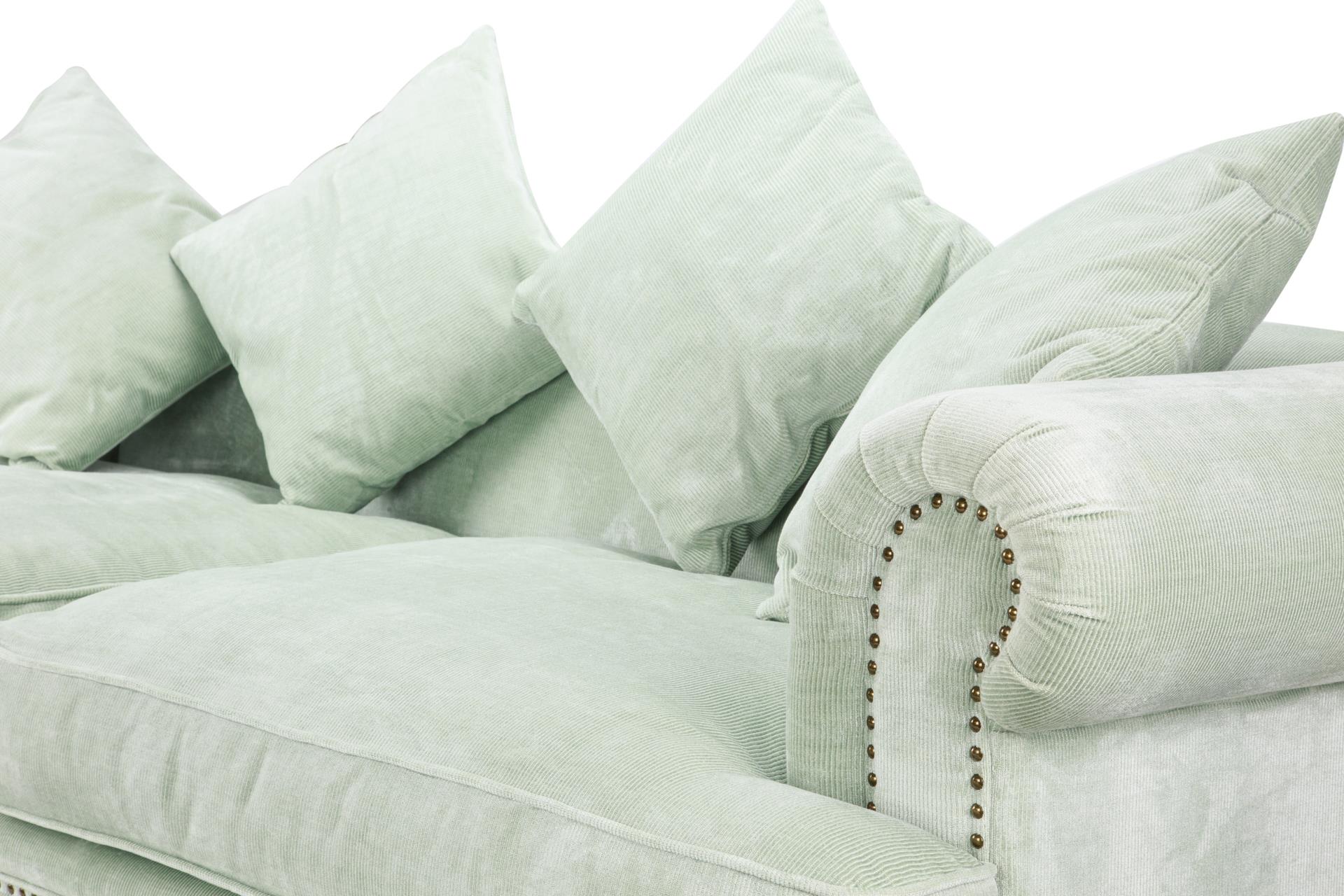 Sofa Claire 3 chỗ, bạc hà