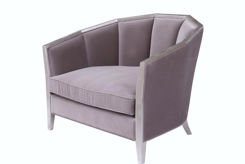 Sofa Ashley 1 chỗ, hồng khoai môn đậm