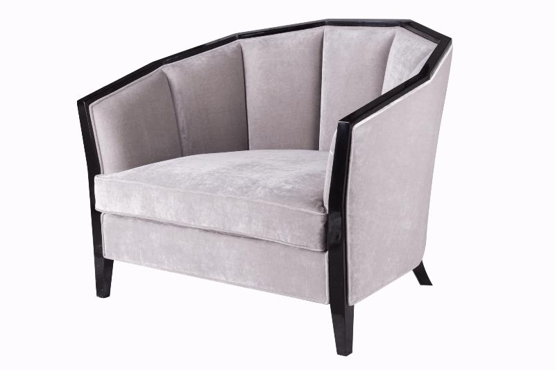 Sofa Ashley 1 chỗ, be ánh hồng