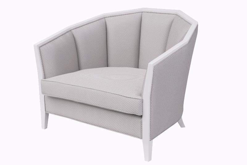 Sofa Ashley 1 chỗ, ghi bóng, chấm bi