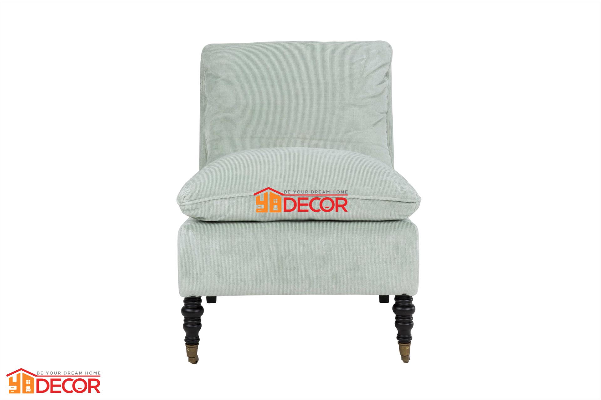 Sofa Charlote 1 chỗ, bạc hà