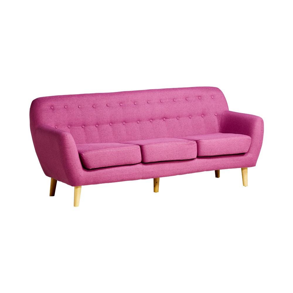 Sofa SIMPSON 3 chỗ, tím hồng