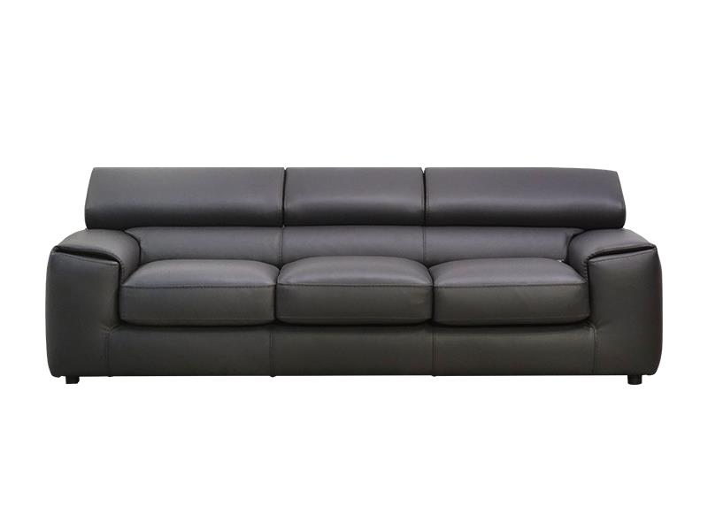 Sofa da Italia Gallery 3 chỗ, màu socola, 250x105x90