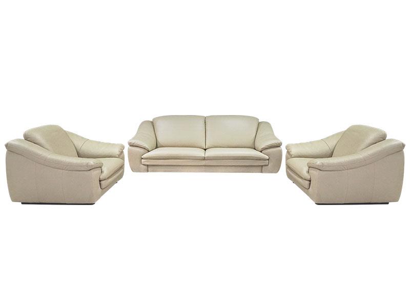 Sofa da Italia Fiordaliso 3+1+1, màu kaki thời trang