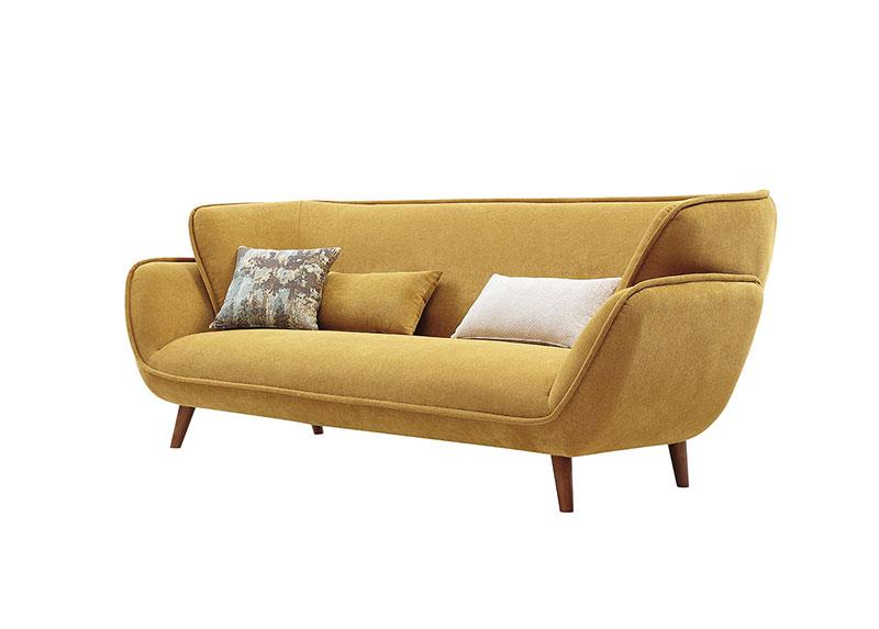 Sofa vải Elena 3 chỗ, tông vàng rực rỡ