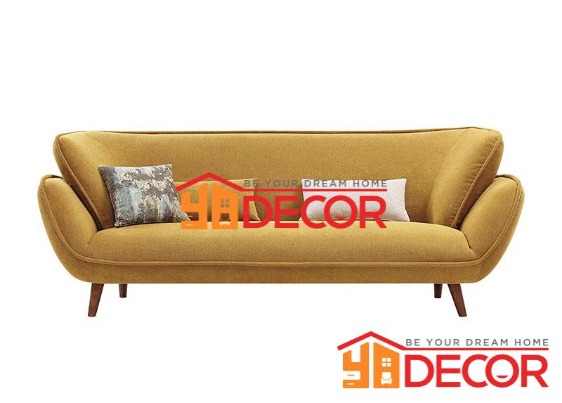 Sofa vải Elena 3 chỗ, tông vàng rực rỡ