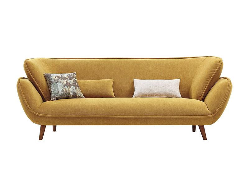 Sofa vải Elena 3 chỗ, tông vàng rực rỡ