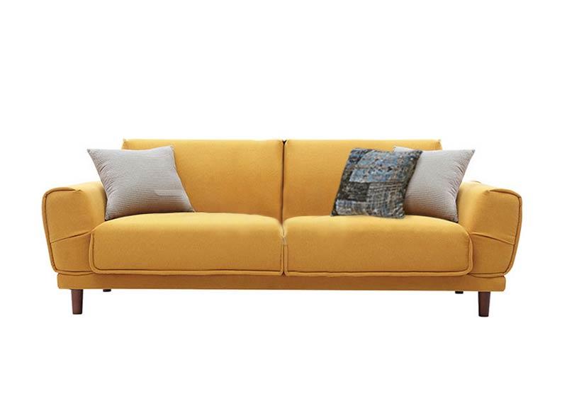 Sofa vải Golden, màu vàng, 201x84x75