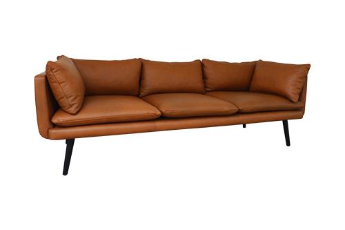 Sofa Jazz 3 chỗ da Cognac, 235x75x68