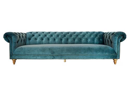 Sofa Blue 3 chỗ màu xanh, 271x90x75