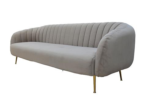 Sofa Bolero vải xám, 220x70x68