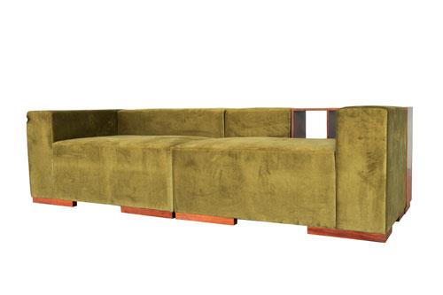 Sofa Lima vải xanh, 250x87x61