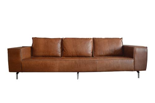 Sofa Cognac 3 chỗ da Cognac, 280x98x81