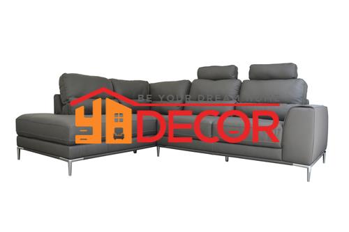 Sofa Cedar góc phải da xám, 26...