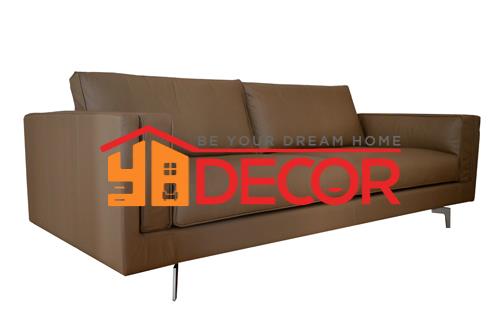 Sofa Metro 2 chỗ da nâu, 220x95x80