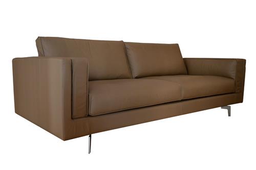 Sofa Metro 2 chỗ da nâu, 220x95x80