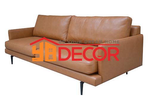 Sofa 3 chỗ da Cognac, 210x90x80