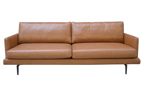 Sofa 3 chỗ da Cognac, 210x90x80