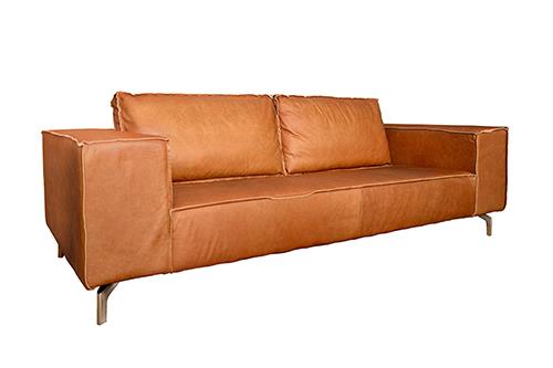 Sofa Cognac 2.5 chỗ da Cognac, 224x98x81