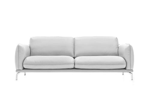 Sofa Taylor 2 chỗ da trắng, 195x95x90