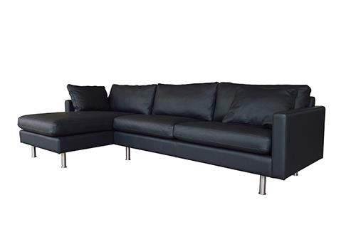 Sofa TONIC GP da đen, 280x90x80