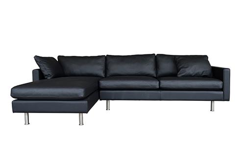 Sofa TONIC GP da đen, 280x90x80