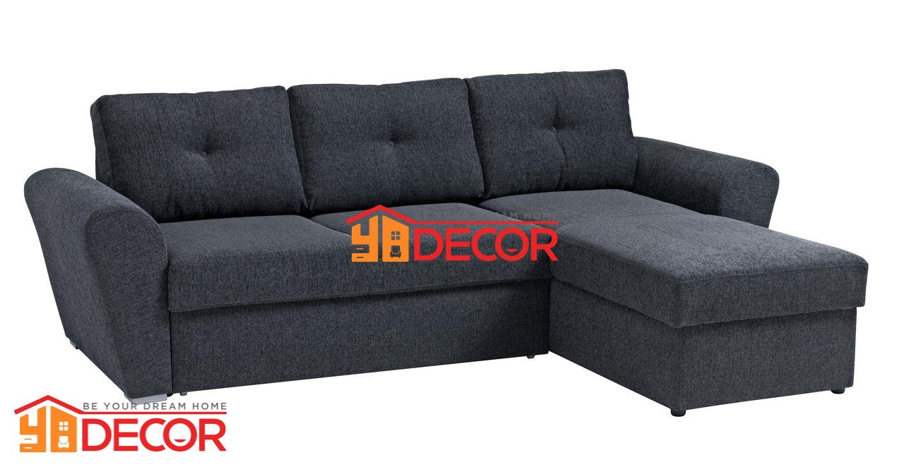 Sofa giường VEJLBY xám đậm