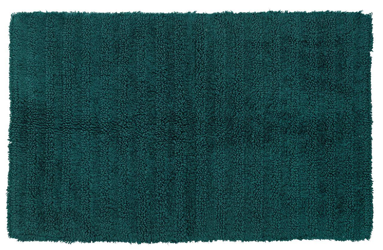 Thảm phòng tắm cotton SIKFORS, màu xanh lá đậm, 50x80cm