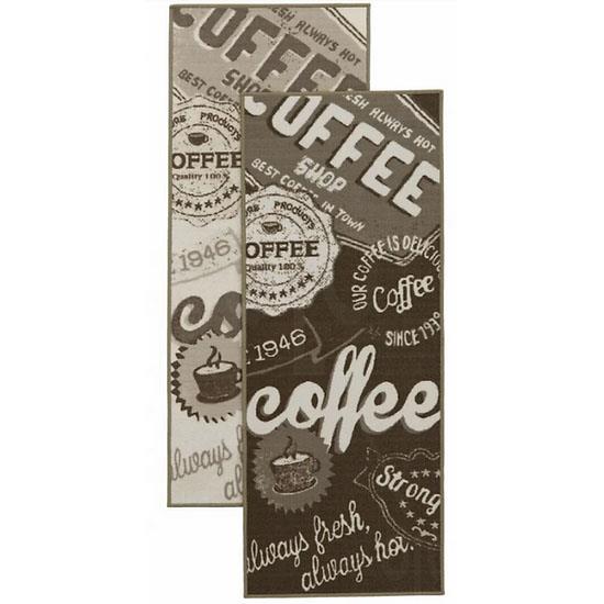 Thảm phòng khách FRYTLE nylon họa tiêt coffee; 65x160cm