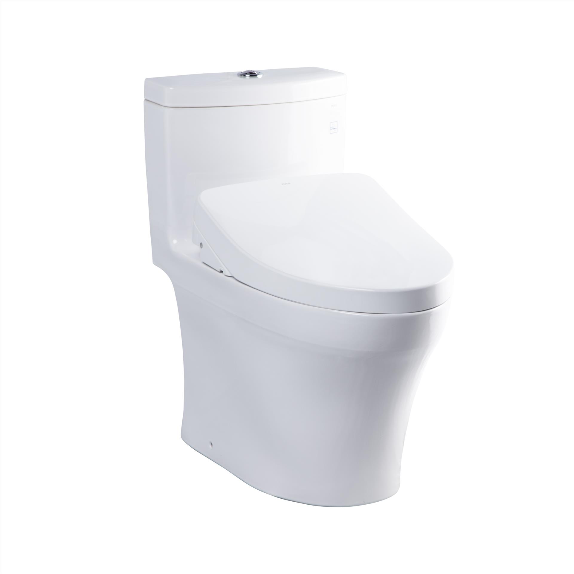 Bồn cầu một khối MS889CDW12 kèm nắp rửa điện tử Washlet TCF4911EZ