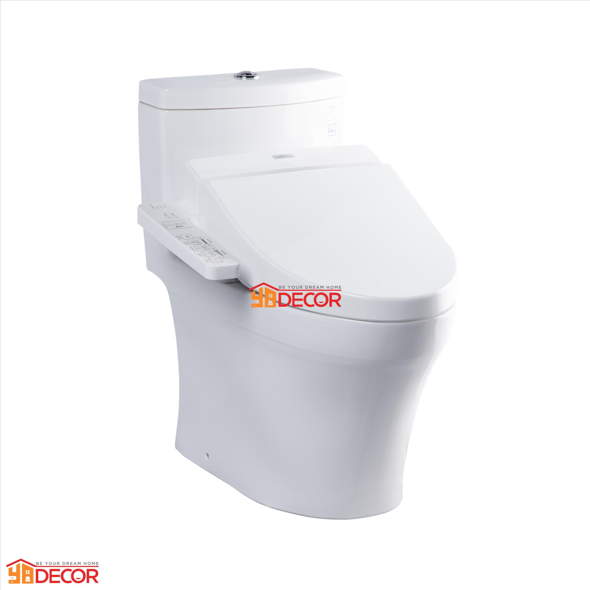 Bồn cầu một khối MS889DW7 kèm nắp rửa điện tử Washlet TCF6631Z