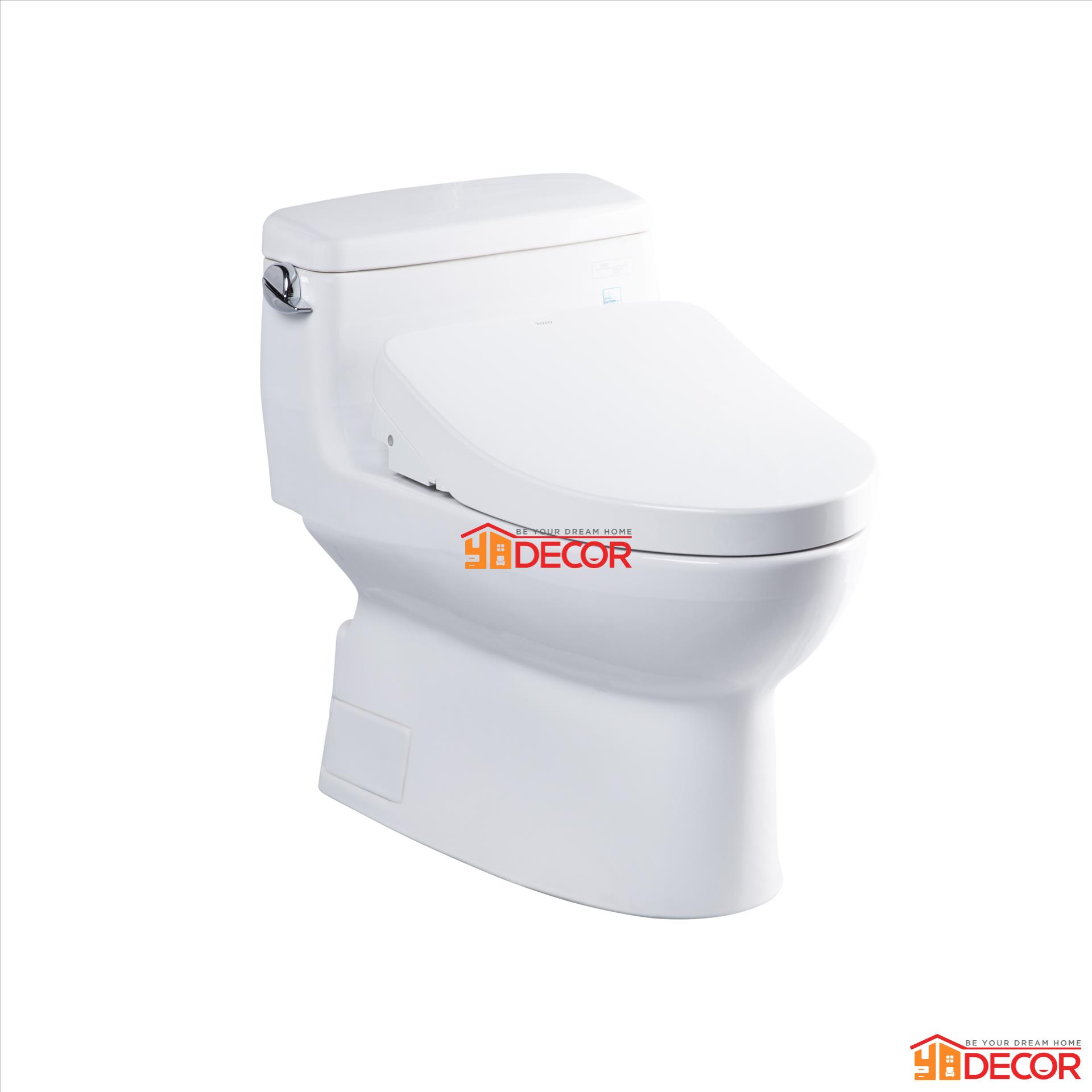 Bồn cầu một khối MS884W11 kèm nắp rửa điện tử Washlet TCF4911Z