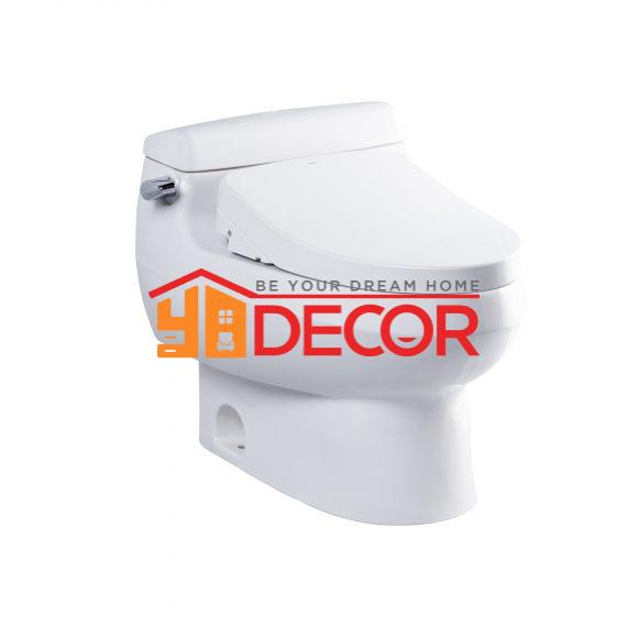 Bồn cầu một khối MS688W11 kèm nắp rửa điện tử Washlet TCF4911Z