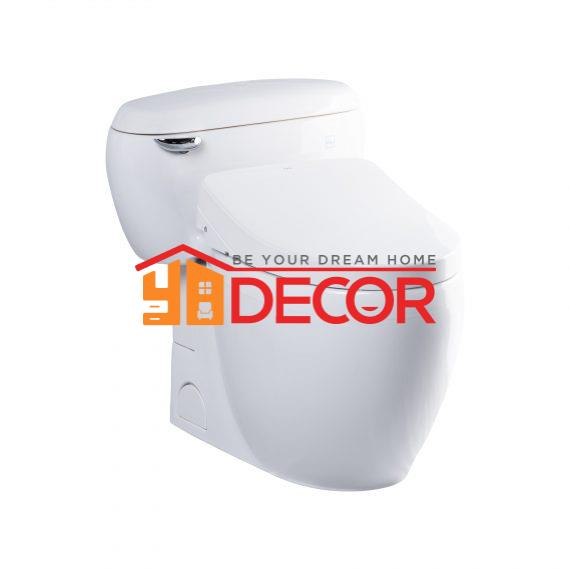 Bồn cầu một khối MS366W11 kèm nắp rửa điện tử Washlet TCF4911Z