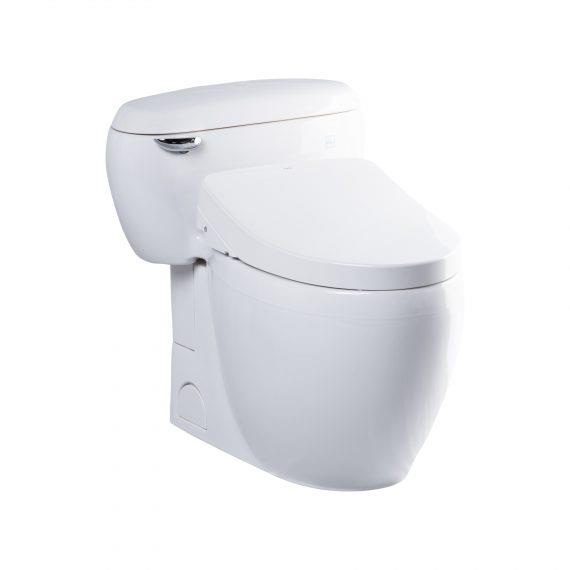 Bồn cầu một khối MS366W11 kèm nắp rửa điện tử Washlet TCF4911Z