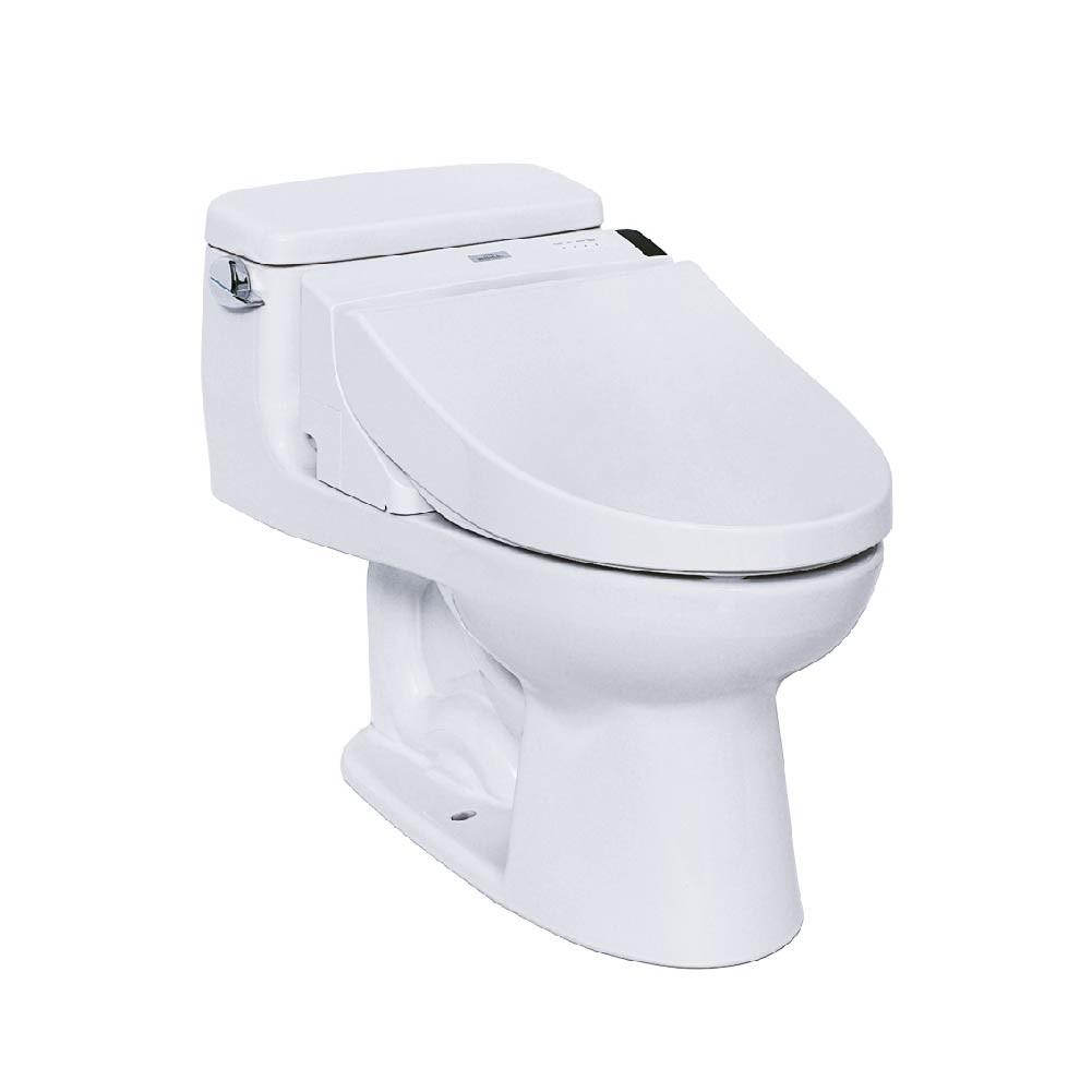 Bồn cầu một khối MS864W6 kèm nắp rửa điện tử Washlet TCF6531A