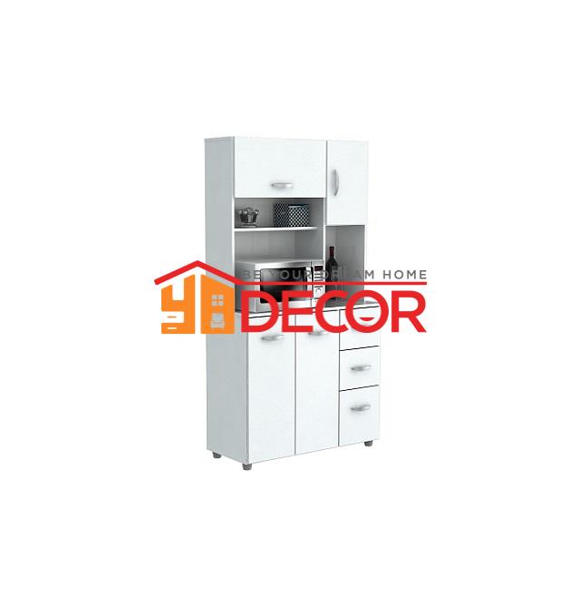 Tủ bếp gỗ s30009, trắng