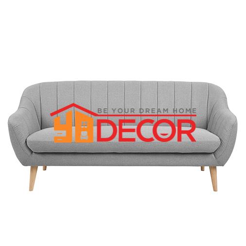 Sofa DORIA 3 chỗ, xám nhạt