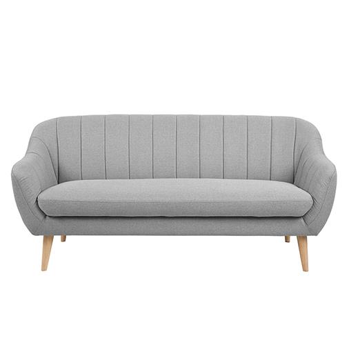 Sofa DORIA 3 chỗ, xám nhạt