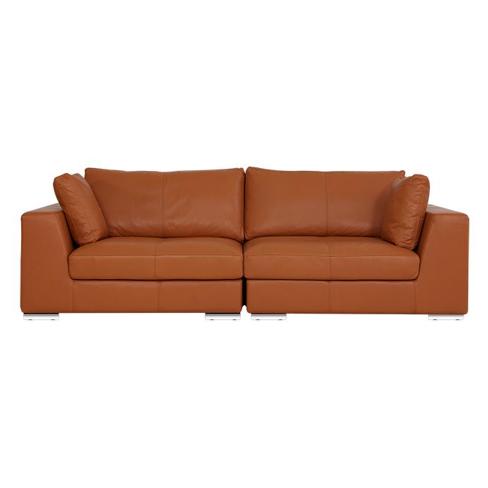 Sofa AMERY 2 chỗ, Nâu Caramel