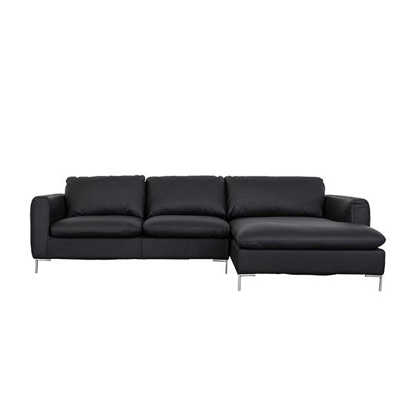 Sofa TALIDA góc L, da đen