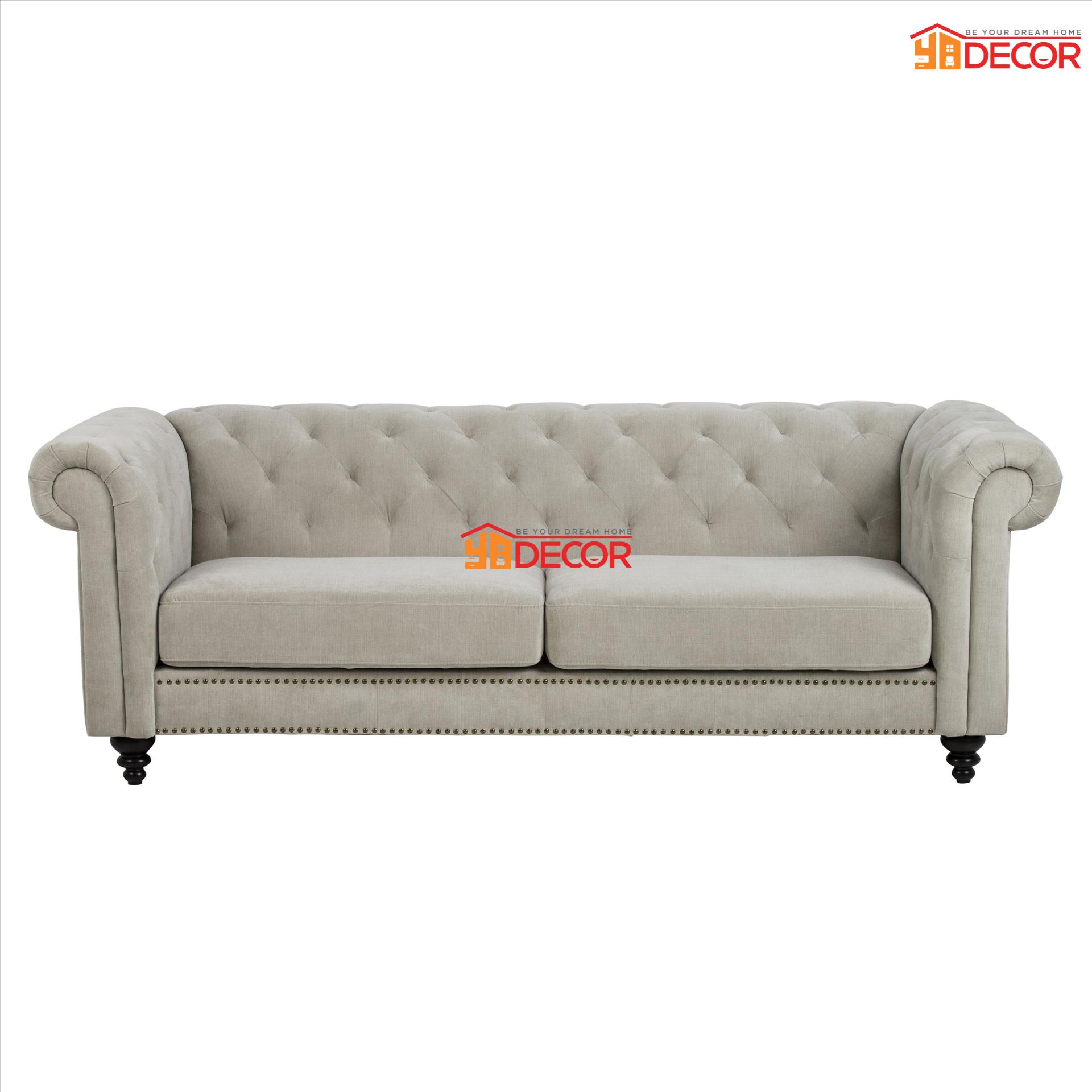 Sofa CHARLIETOWN 3 chỗ, xám cát