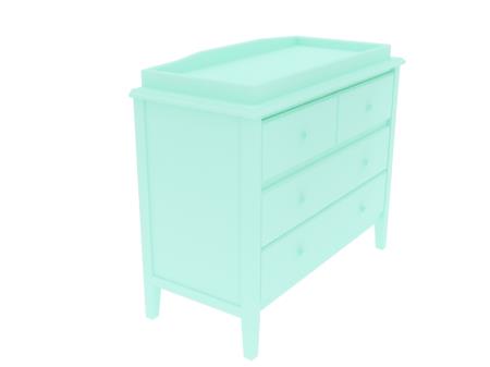 Tủ thay tã Sophie Changing Dresser Baby Blue 950050